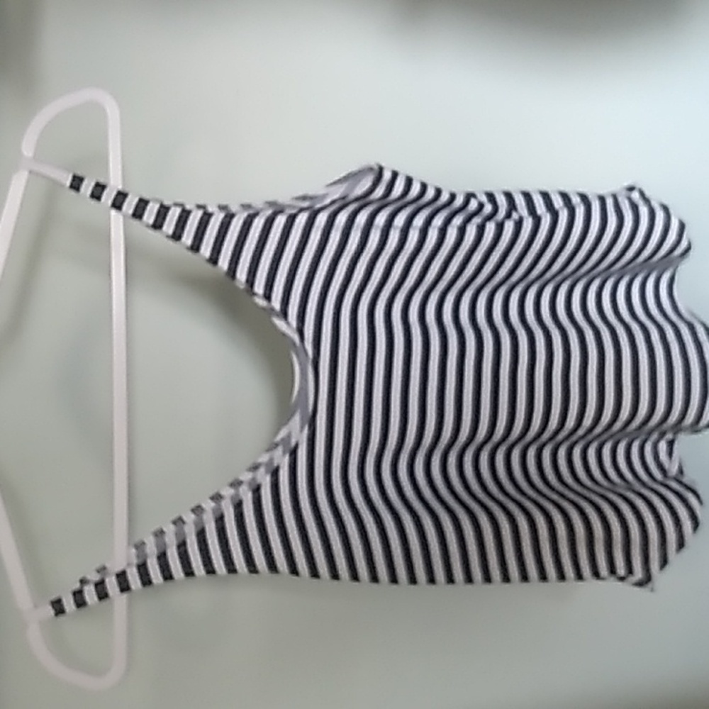 Melissa and Marley stretchy striped tank top